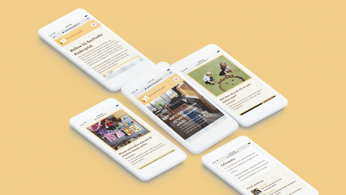Mobiele weergave website