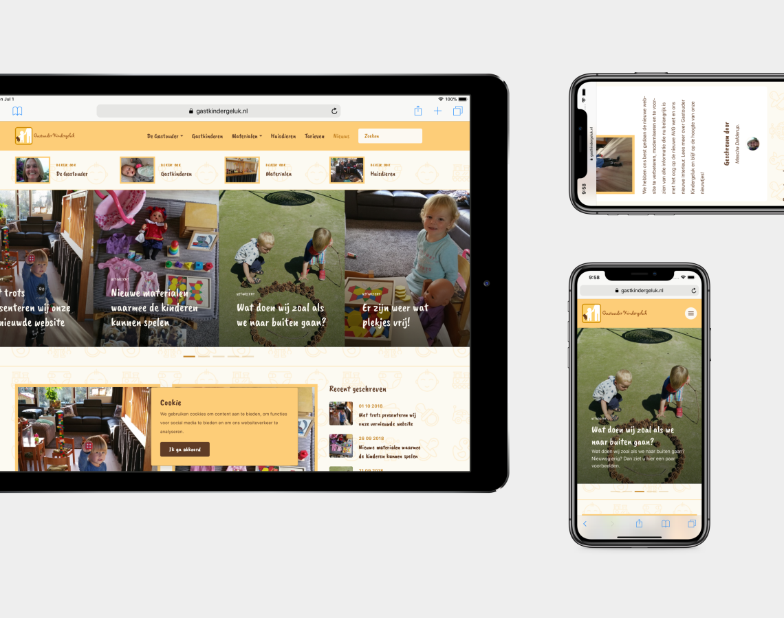De website is o.a. responsive geoptimaliseerd voor mobiele apparaten
