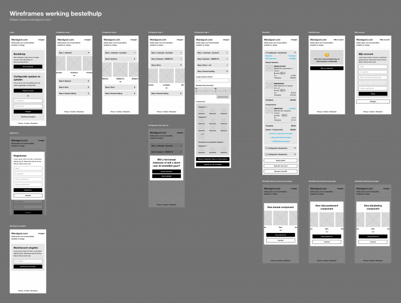Hager wandgoot mobiel concept.