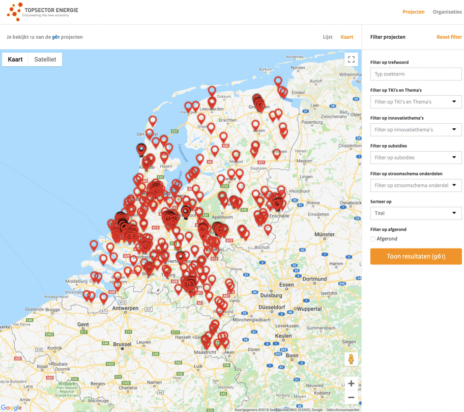 Topsector Energie webapplicatie